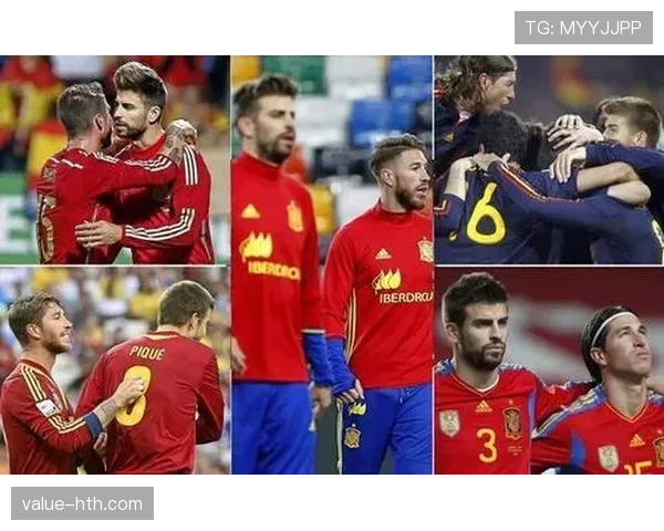 皮克与拉莫斯在高位逼抢下防线覆盖出现分散趋势